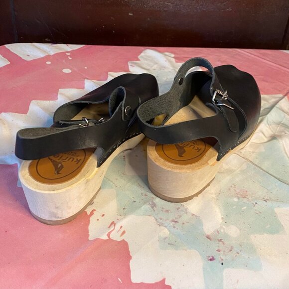 Kurier - Portland, Maine-made Leather and Natural Wood Clog - Picture 6 of 9